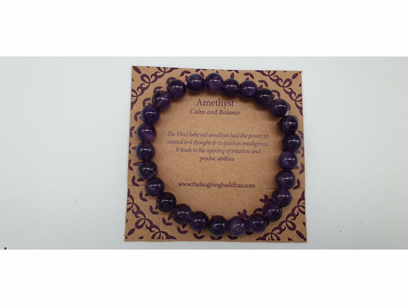 The Laughing Buddhaa Amethyst Bracelet for Calm and Balance