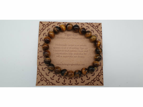 The Laughing Buddhaa Tiger Eye Bracelet Patience and Concentration